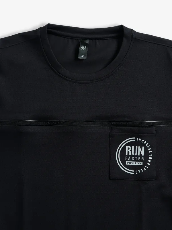 GS78 cotton black full sleeves t shirt
