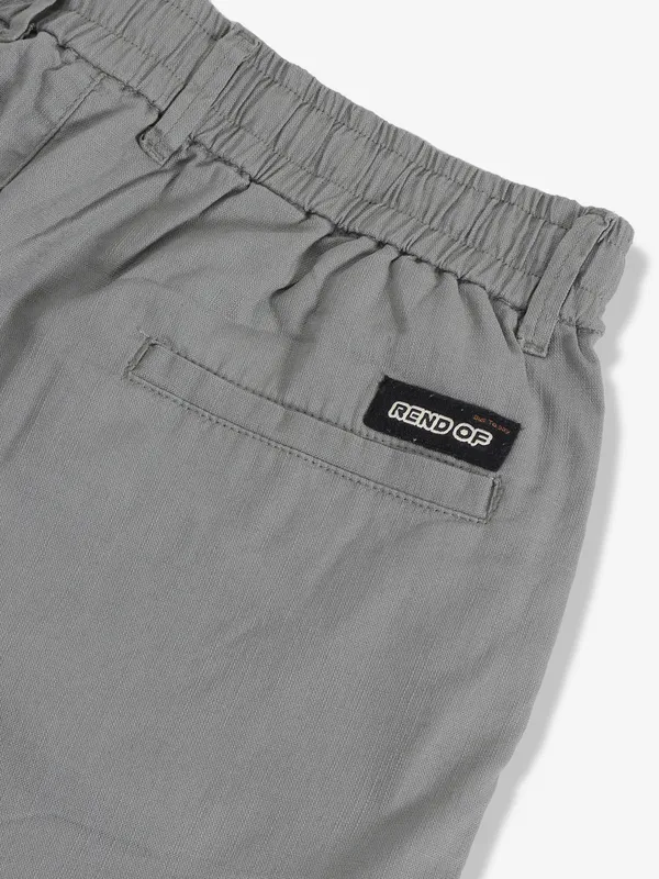 GS78 cotton shorts in solid grey