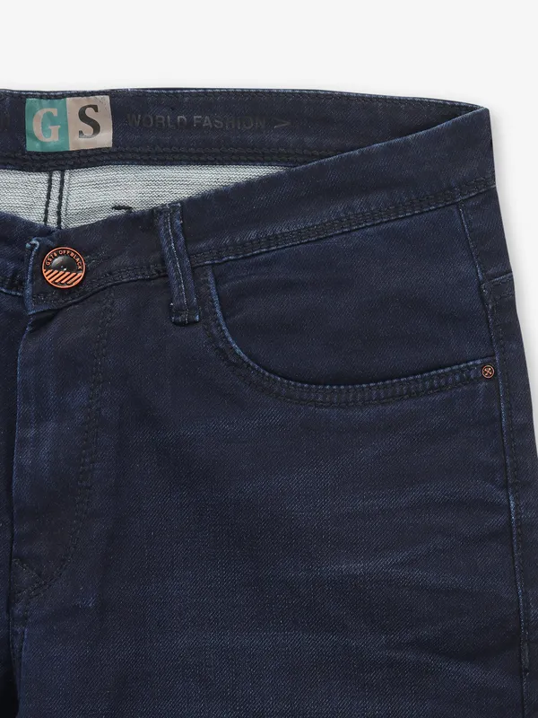 GS78 dark blue jeans in washed style