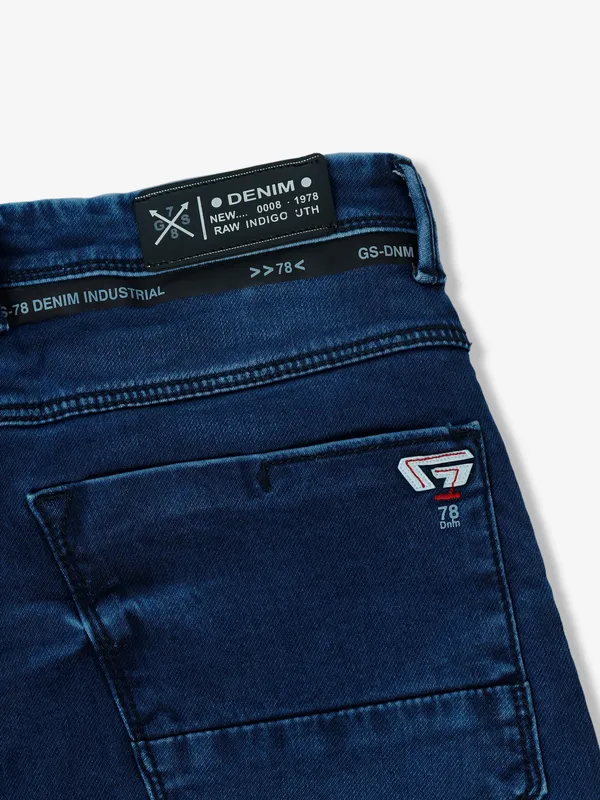 GS78 dark blue washed jeans in slim fit