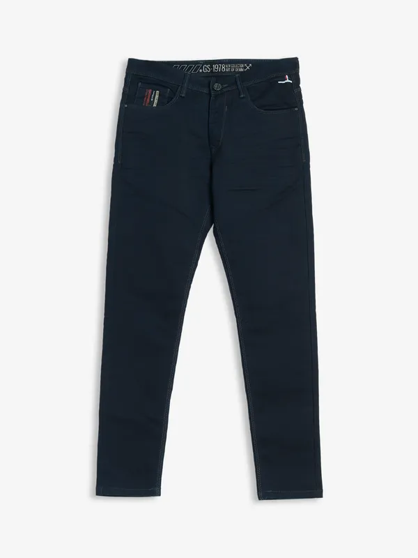 GS78 denim black slim fit jeans in solid