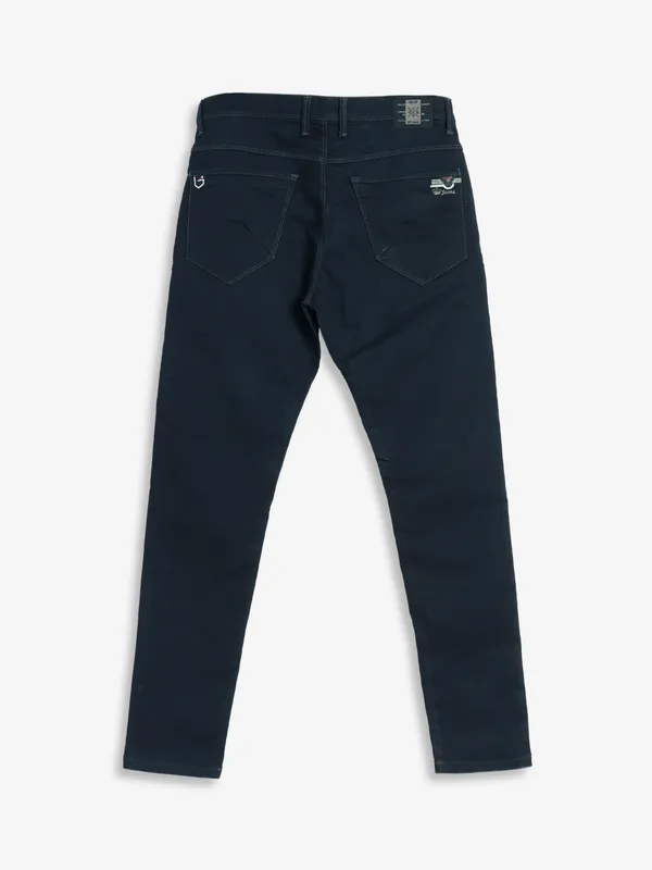 GS78 denim black slim fit jeans in solid