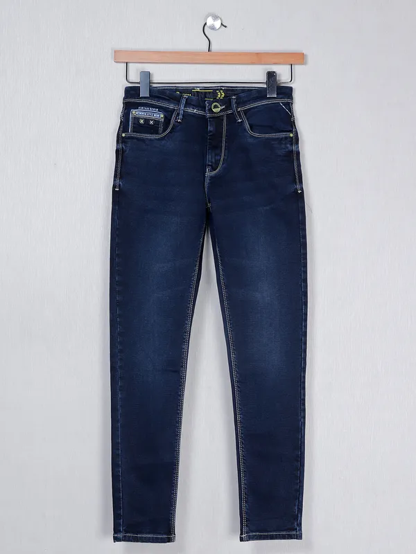 GS78 denim slim fit blue washed jeans