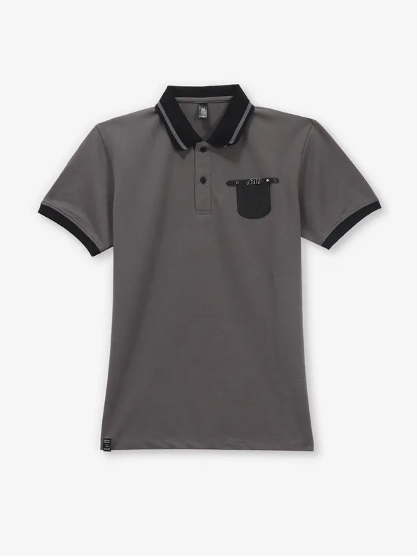 GS78 grey stripe cotton t-shirt