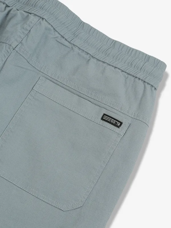 GS78 light blue solid track pant