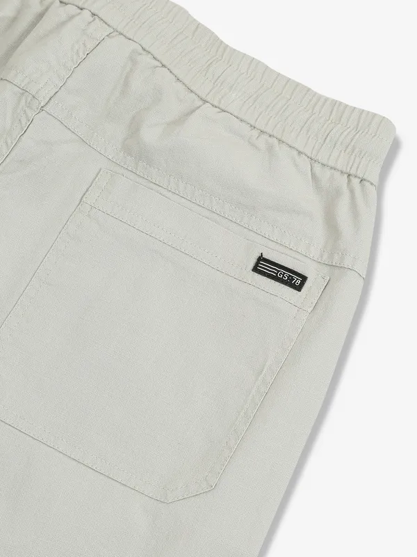 GS78 light grey solid track pant