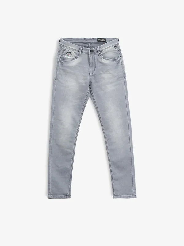 GS78 light grey washed casual jeans
