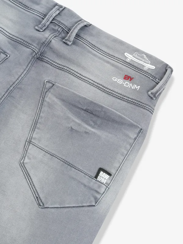 GS78 light grey washed casual jeans
