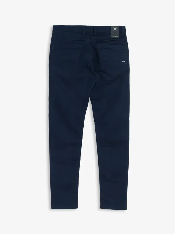 GS78 navy solid jeans in slim fit