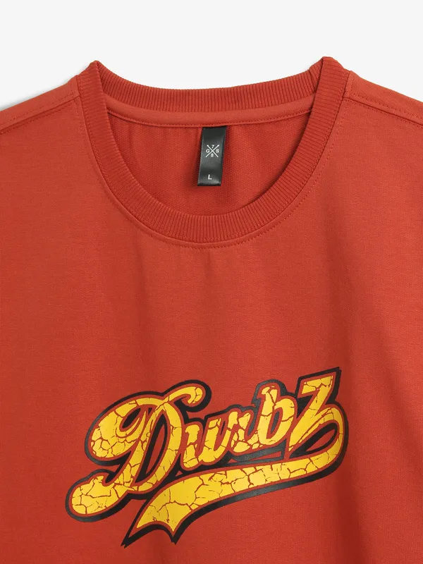 GS78 palin dark orange cotton t-shirt