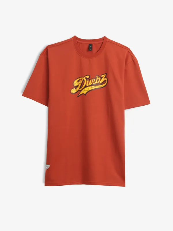 GS78 palin dark orange cotton t-shirt
