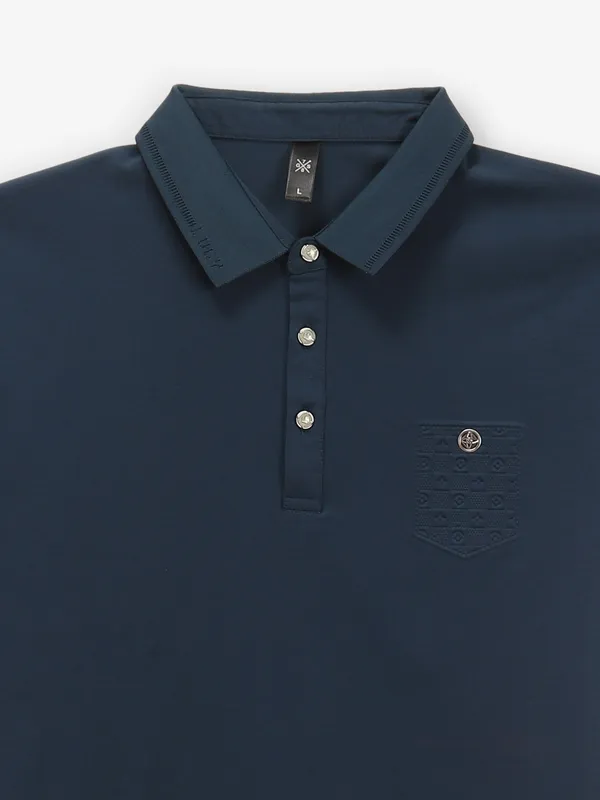 GS78 plain teal blue cotton t-shirt