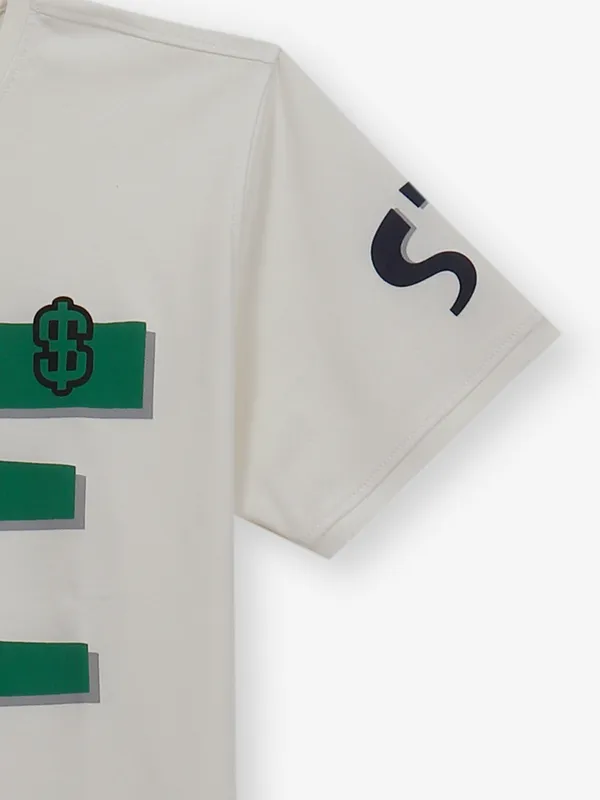 GS78 printed off-white cotton t-shirt