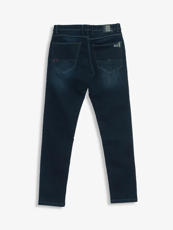 GS78 slim fit washed jeans in black