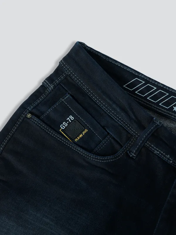 GS78 slim fit washed jeans in black