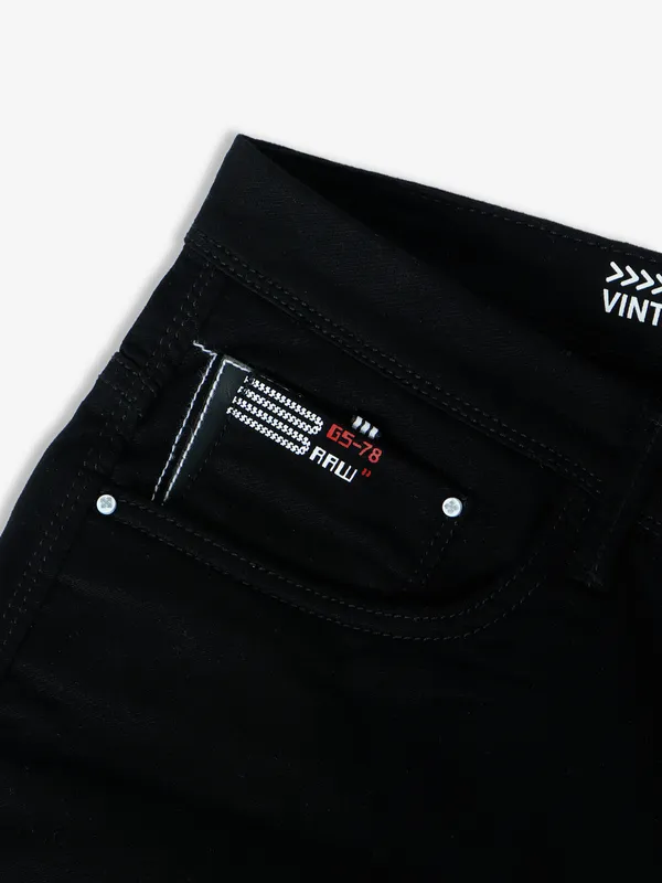 GS78 solid slim fit jeans in black