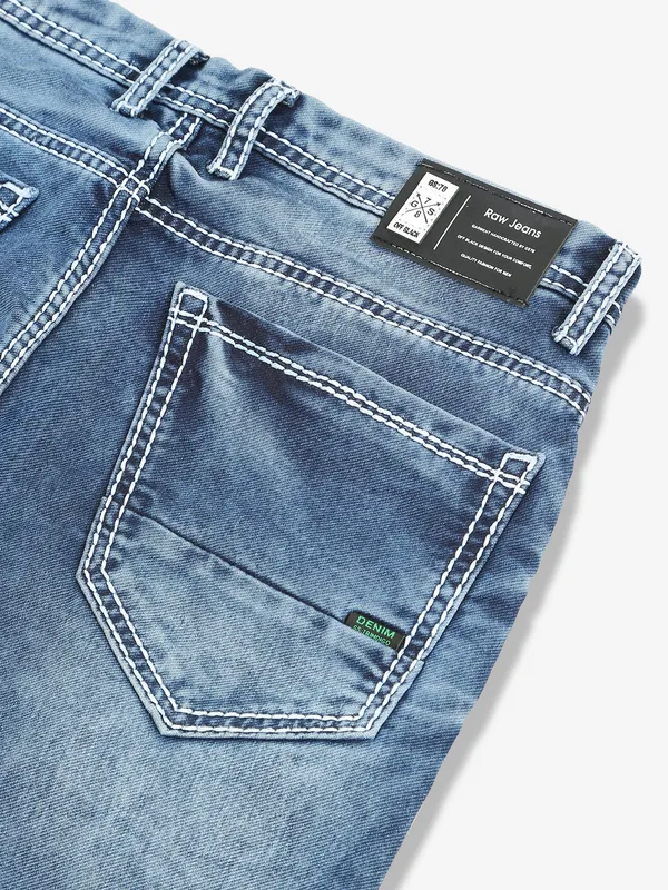 GS78 washed blue casual jeans