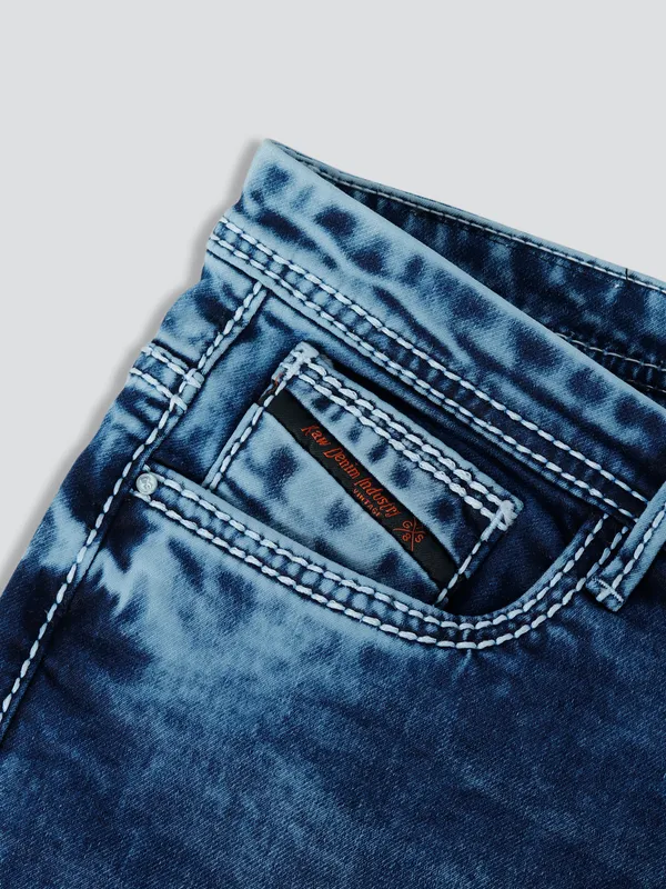 GS78 washed classic blue slim fit jeans