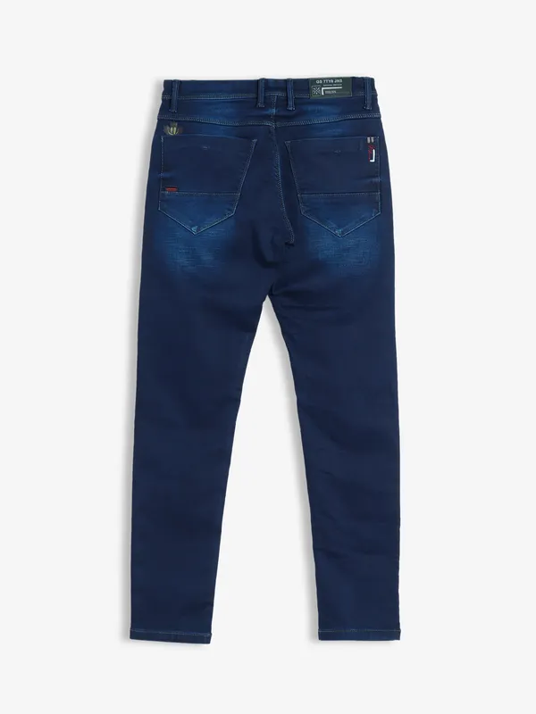 GS78 washed dark navy jeans