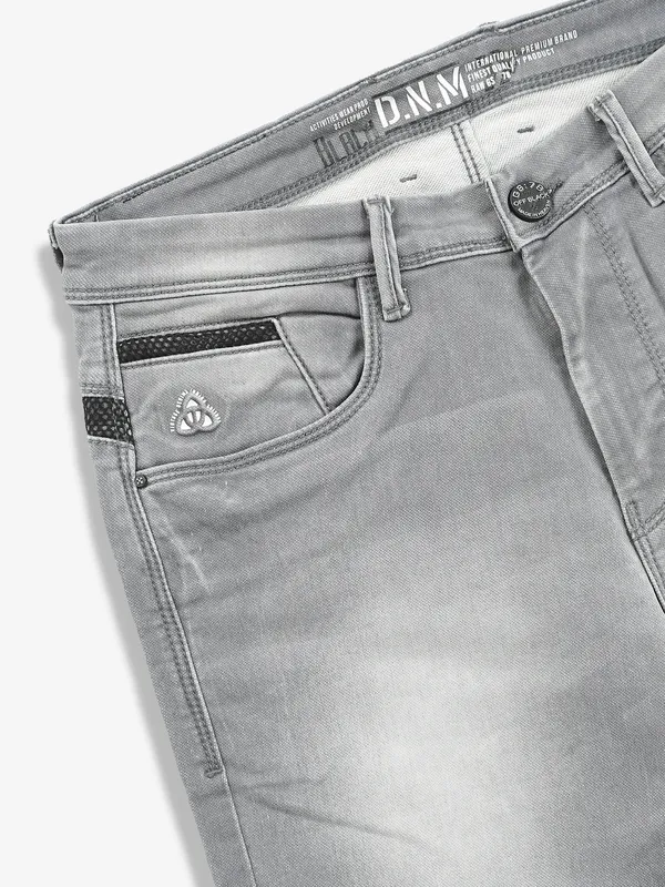 GS78 washed light grey jeans