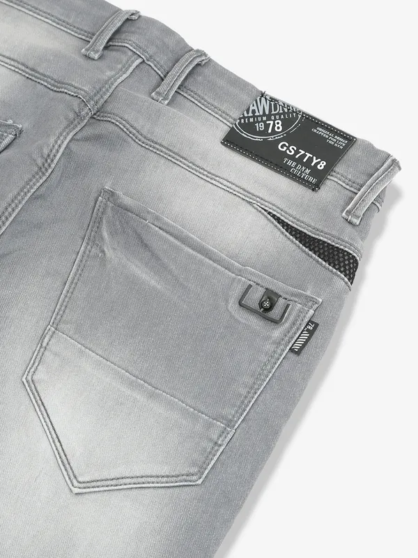 GS78 washed light grey jeans