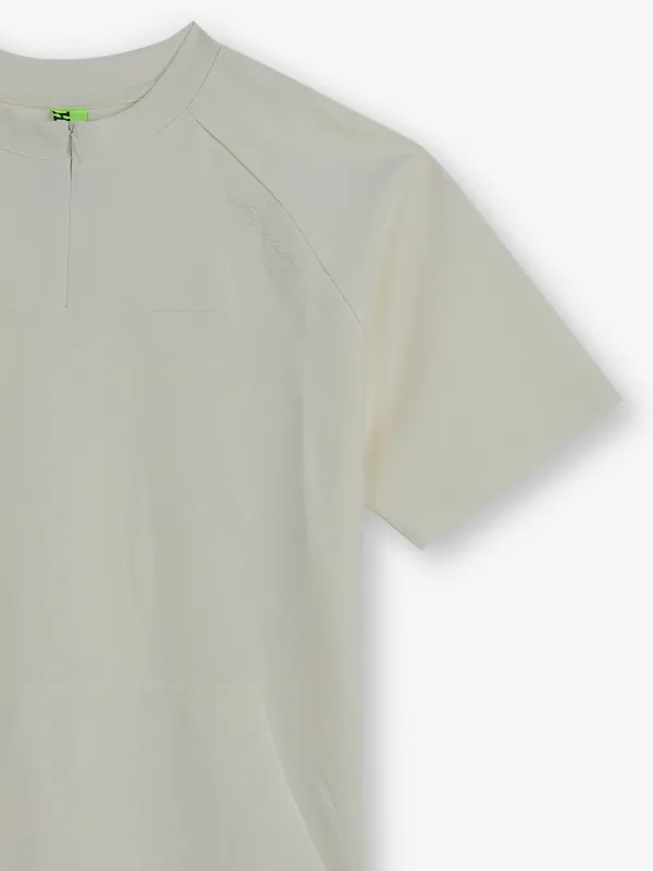 HIBRID off-white plain cotton t-shirt