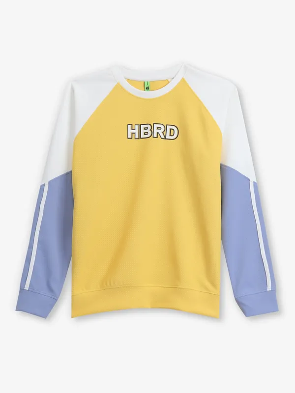 hibrid round neck multi color t-shirt