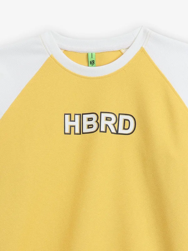 hibrid round neck multi color t-shirt