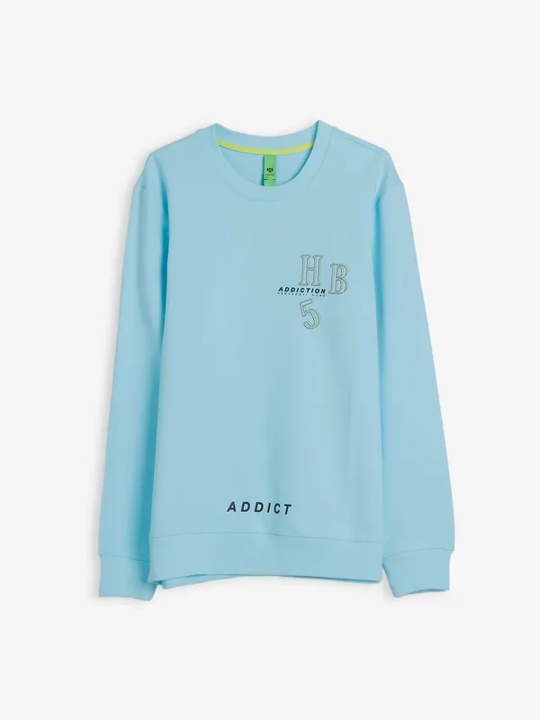 Hibrid sky blue cotton t shirt