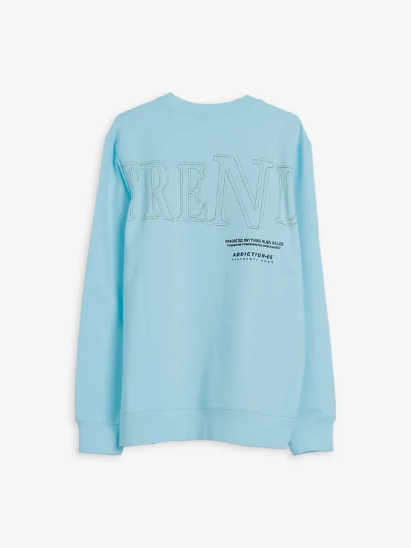 Hibrid sky blue cotton t shirt
