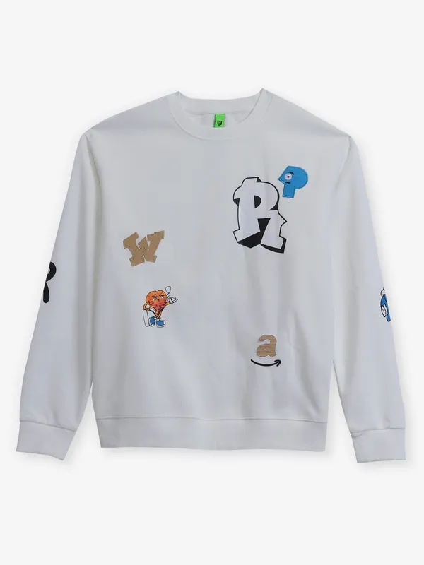 HYBRID cotton white polo t-shirt
