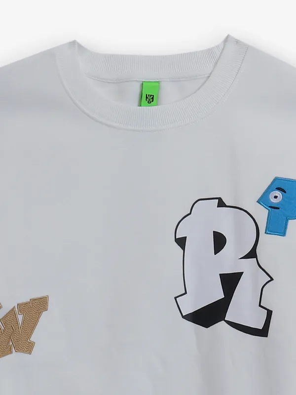 HYBRID cotton white polo t-shirt