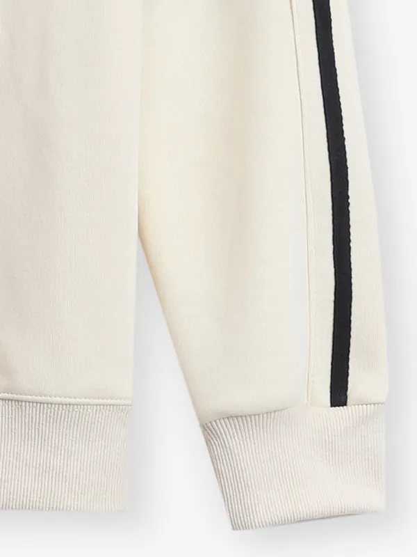 HYBRID off white full sleev cotton t-shirt