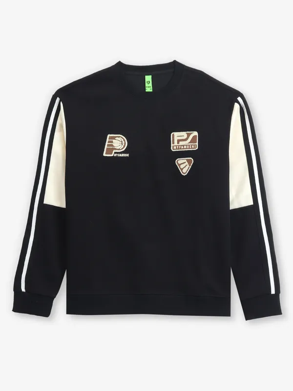 HYBRID printed black and off white t-shirt