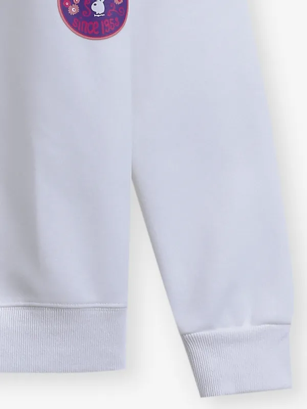 HYBRID printed white cotton t-shirt