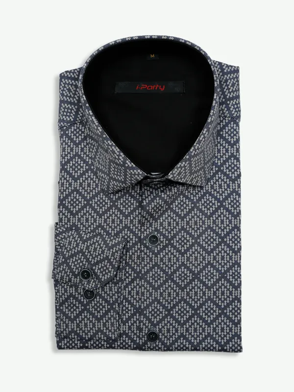 I Party grey cotton shirt