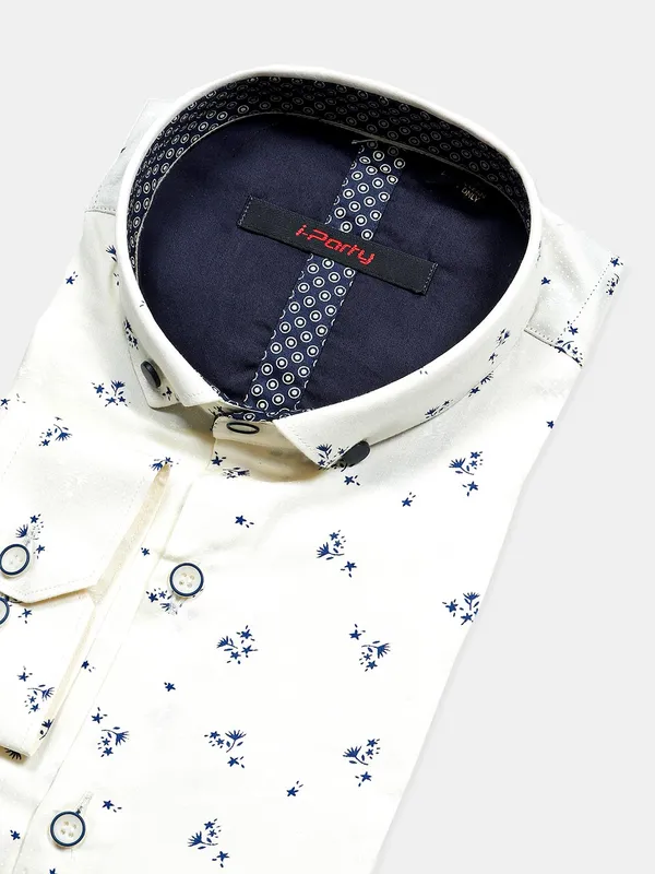 I Party lemon yellow hue cotton shirt