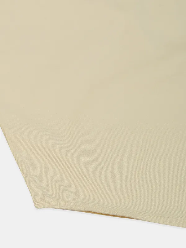 I-Real solid yellow shirt for mens in casual wear