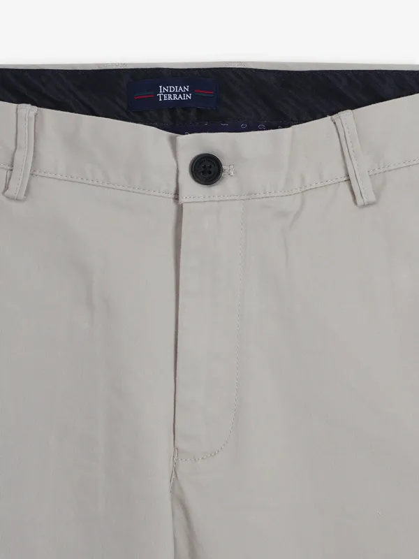 INDIAN TERRAIN beige solid trouser