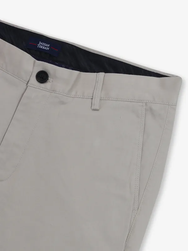 INDIAN TERRAIN beige solid trouser