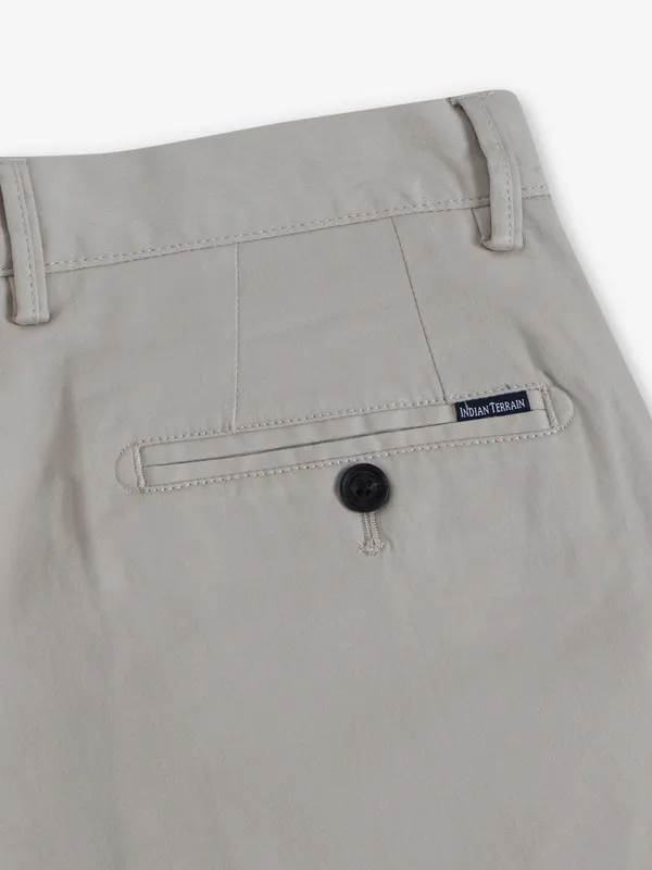 INDIAN TERRAIN beige solid trouser
