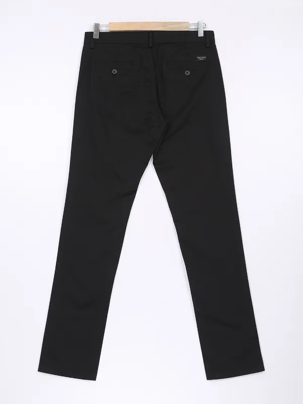 Indian Terrain black cotton casual trouser