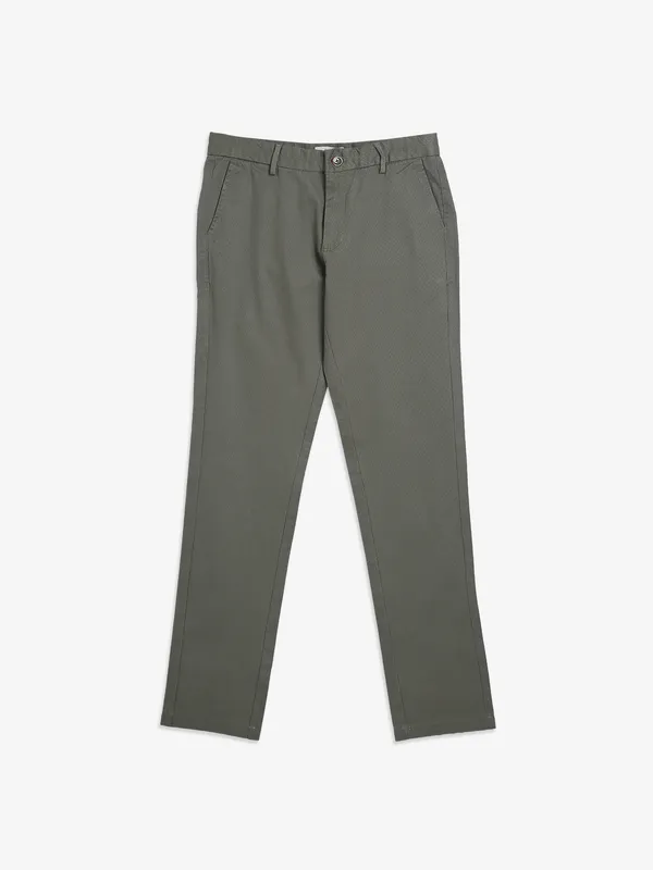 INDIAN TERRAIN green sage cotton trouser