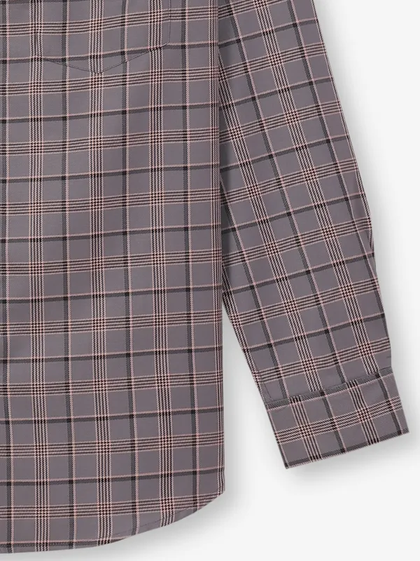 INDIAN TERRAIN grey checks cotton shirt