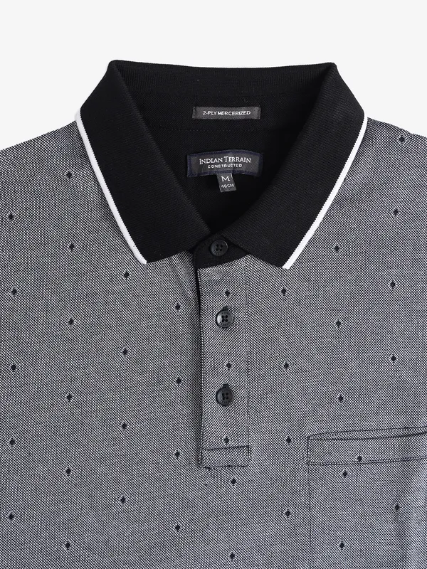 INDIAN TERRAIN grey polo t-shirt