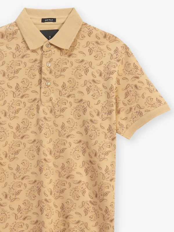 INDIAN TERRAIN khaki printed t-shirt