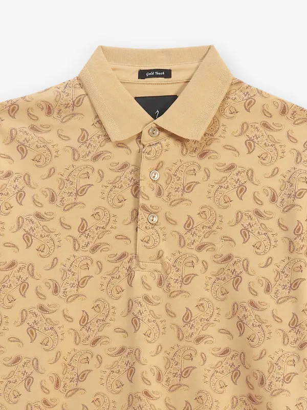 INDIAN TERRAIN khaki printed t-shirt