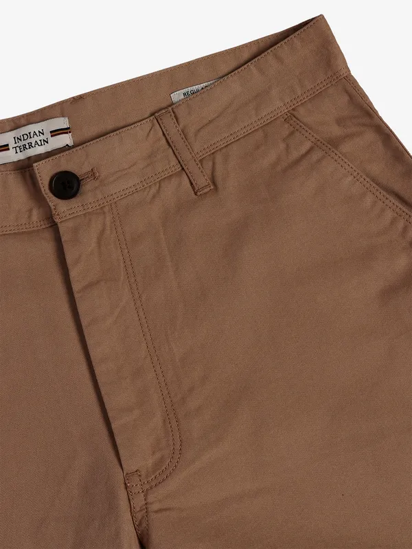 INDIAN TERRAIN khaki regular fit shorts