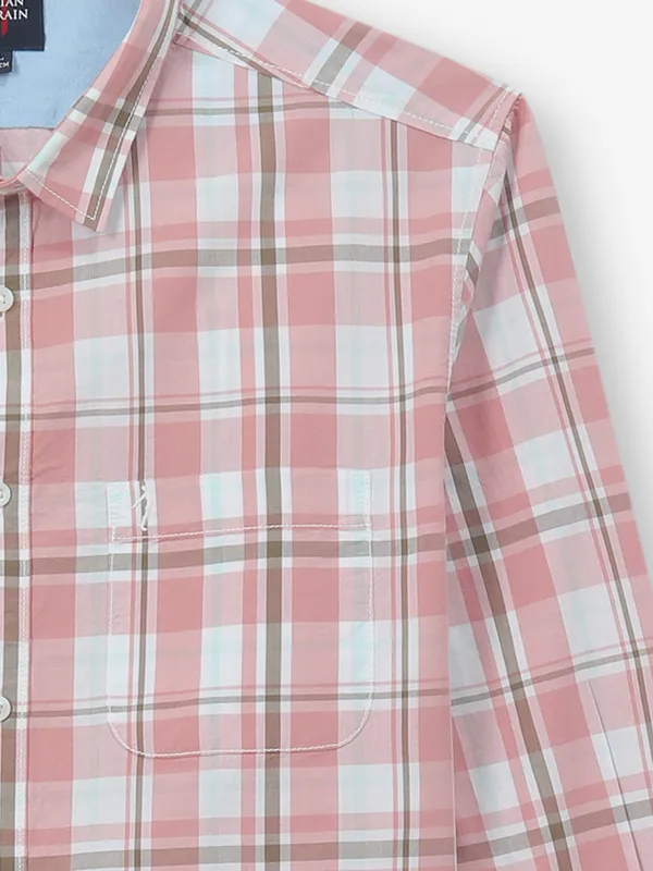 INDIAN TERRAIN light pink shirt in cotton