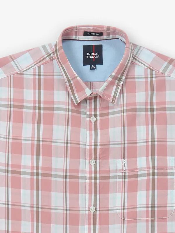 INDIAN TERRAIN light pink shirt in cotton